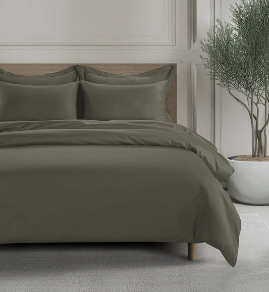 800 Thread Count Grand Splendour LUXE Duvet Cover - Sateen Sage Green