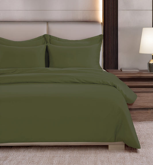 800 Thread Count Egyptian Cotton Grand Splendour Lux Buttery Smooth - Olive Green