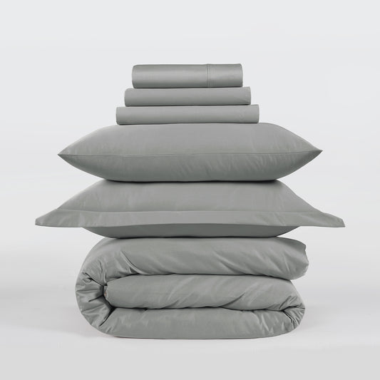 All Season Egyptian Giza Bedding Set - Grey