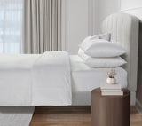 800 Thread Count Egyptian Cotton Harrogate Lux Buttery Smooth - White Bedding Set