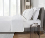 800 Thread Count Egyptian Cotton Kensington Lux Buttery Smooth Duvet Cover - White Bedding Set
