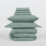 800 Thread Count Egyptian Cotton Grand Splendour Lux Buttery Smooth - Misty Blue