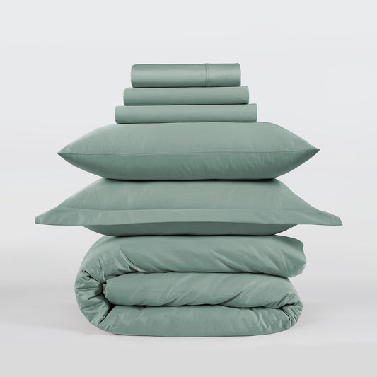 800 Thread Count Egyptian Cotton Grand Splendour Lux Buttery Smooth - Misty Blue