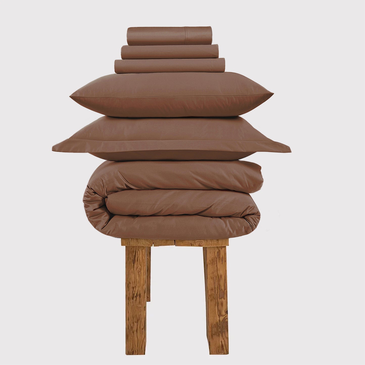 All Season Egyptian Giza Bedding Set - Mocha