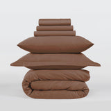 All Season Egyptian Giza Bedding Set - Mocha