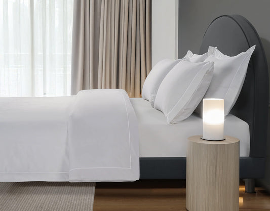 300 Thread Count Percale Oakwood Duvet Cover - Brilliant White