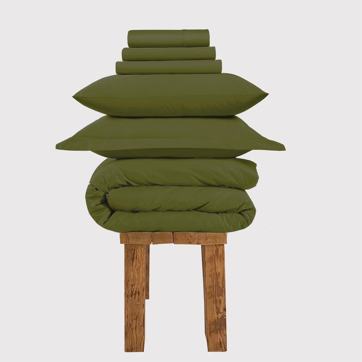 800 Thread Count Egyptian Cotton Grand Splendour Lux Buttery Smooth - Olive Green