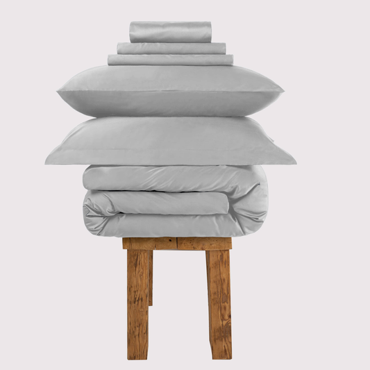 300 Thread Count Peaceful Empress Bedding Set - Silver Dove Grey