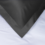 300 Thread Count Pair (2 pillowcases) of Peaceful Empress Pillowcases - Percale Graphite Grey