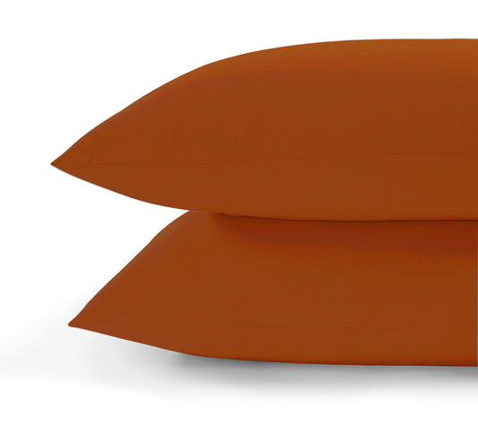800 Thread Count Pair (2 Pillowcases) of Egyptian Cotton Grand Splendour Lux Buttery Smooth Pillowcases - Potter's Clay