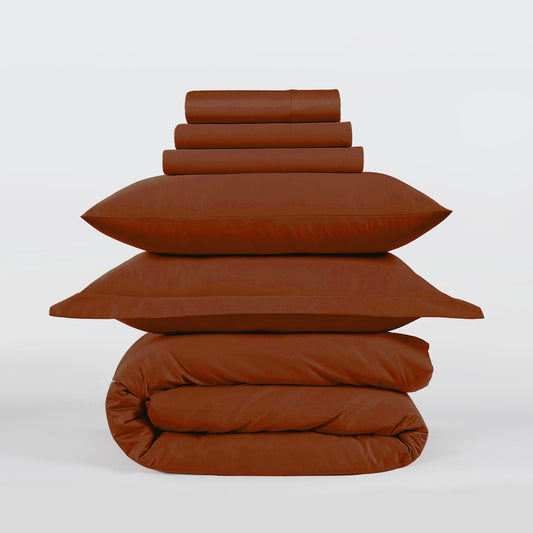 800 Thread Count Egyptian Cotton Grand Splendour Lux Buttery Smooth - Potter's Clay
