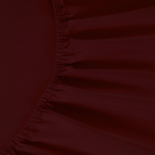800 Thread Count Egyptian Cotton Grand Splendour Lux Buttery Smooth Lux Fitted Sheet - Red