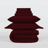 800 Thread Count Egyptian Cotton Grand Splendour Lux Buttery Smooth - Red