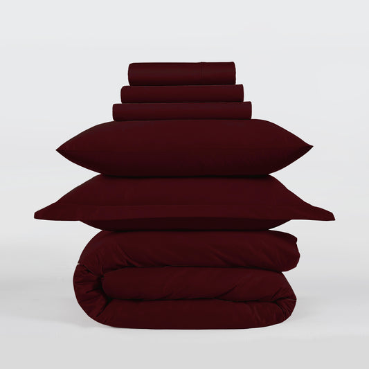 800 Thread Count Egyptian Cotton Grand Splendour Lux Buttery Smooth - Red