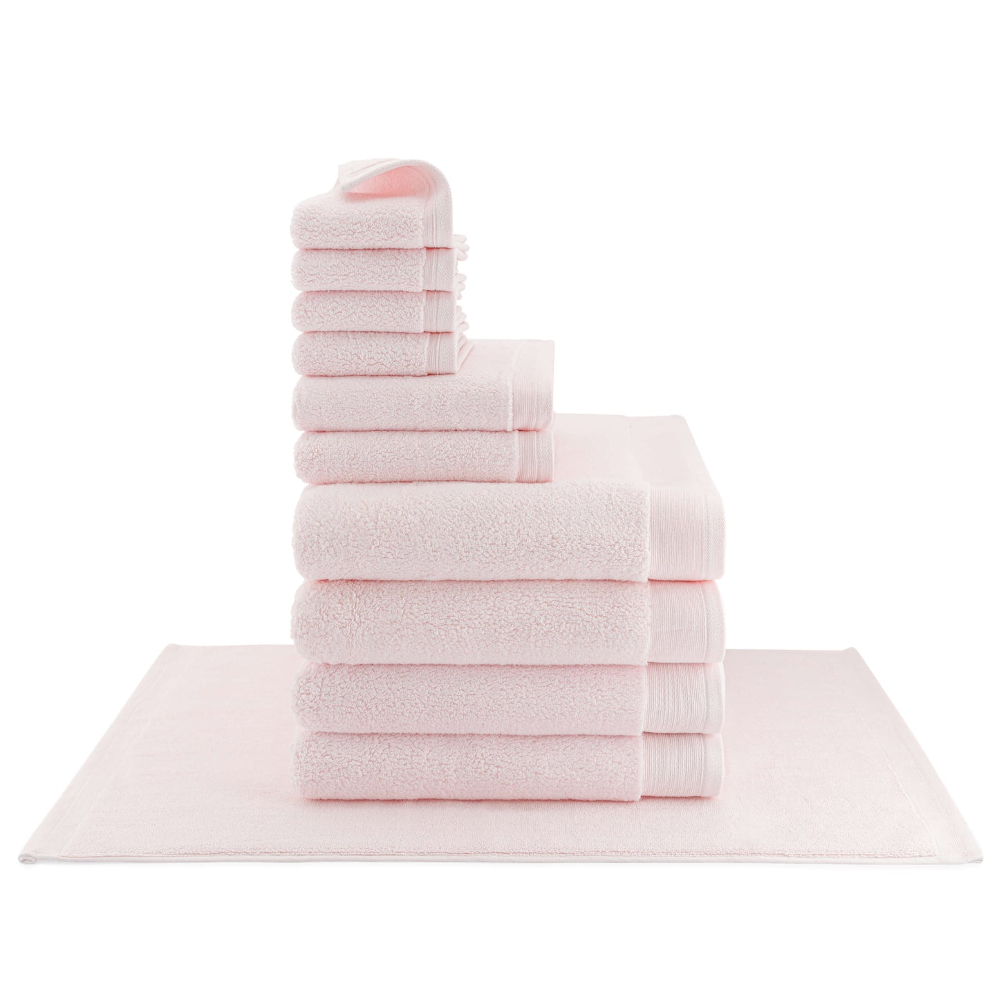Egyptian Cotton Luxury Serenity Palace Plush Towel - Blush Pink - 700GSM Zero Twist
