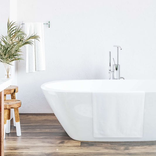 Egyptian Cotton Luxury Serenity Palace Plush Towel - White - 700GSM Zero Twist