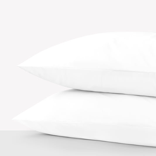 800 thread Count Egyptian Cotton Pair (2 Pillowcases) of Grand Splendour LUXE Pillowcases - Sateen White