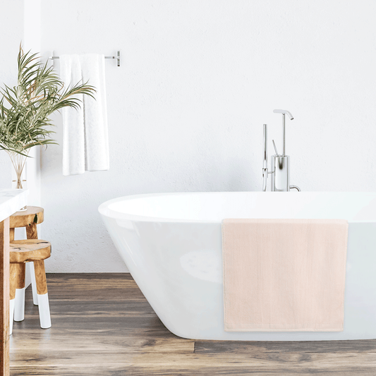 Serenity Palace Cotton Bath Mat - Blush Pink - 1000GSM Zero Twist