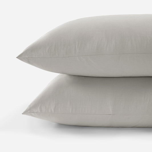 300 Thread Count Pair of Peaceful Empress Pillowcases -  Oyster Mushroom