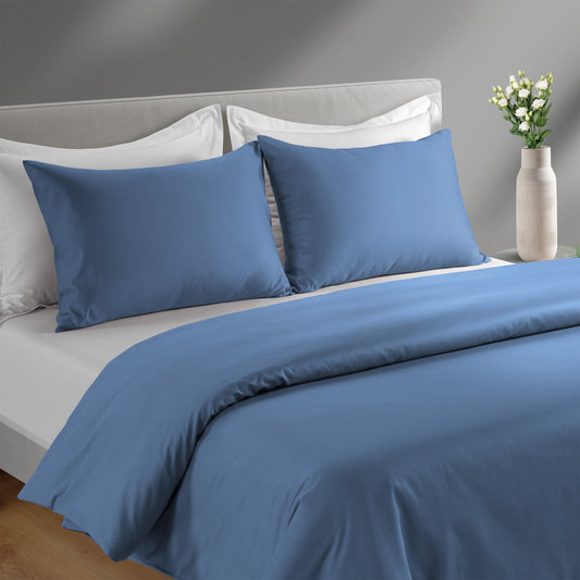 300 Thread Count Peaceful Empress - Quiet Harbour with White Bedding Set