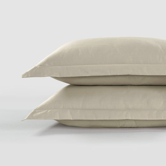 Pair (2 pillowcases) of Peaceful Empress Pillowcases - Oatmeal