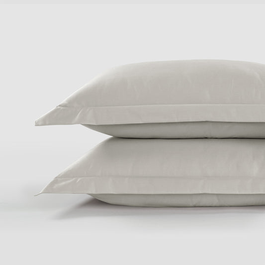300 Thread Count Pair of Peaceful Empress Pillowcases -  Oyster Mushroom