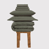 300 Thread Count Percale Peaceful Empress Bedding Set - Sage Green