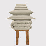 300 Thread Count Percale Peaceful Empress Bedding Set - Oatmeal