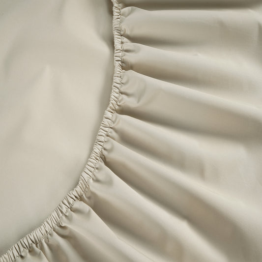 800 Thread Count Grand Splendour LUXE Fitted Sheet - Sateen Oatmeal