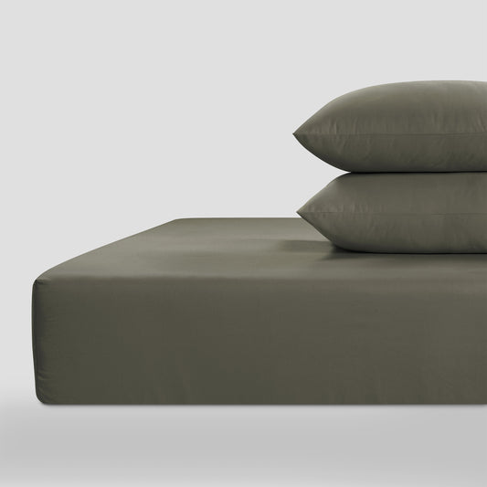 800 Thread Count Grand Splendour LUXE Fitted Sheet - Sateen Sage Green