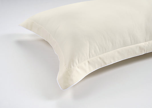 800 Thread Count Egyptian Cotton Duke of Bliss Lux Buttery Smooth Pillowcases - Ivory Accent