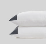 800 Thread Count Pair (2 Pillowcases) of Egyptian Cotton Harrogate Lux Buttery Smooth Pillowcases - Graphite Grey